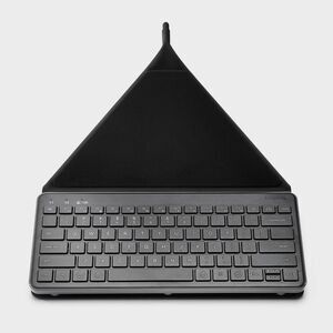 Wireless Keyboard with Stand for iPads & Tablets - heyday Black and Gray